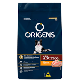 Ração Caes Origens Adulto Frango e Cereais 3Kg