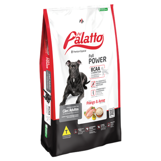 Ração Cães Pet Palatto Adulto Frango e Arroz Full Power 15kg