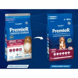 Ração Cães Premier Ambiente Interno Adulto Sênior 01kg Raças Pequenas