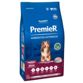 Ração Cães Premier Ambiente Interno Adulto Sênior 12kg Raças Pequenas