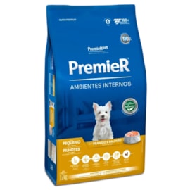 Ração Cães Premier Ambiente Interno Filhotes 12kg Raças Pequenas