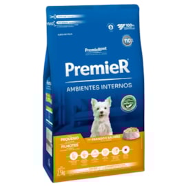 Ração Cães Premier Ambiente Interno Filhotes 2,5kg Raças Pequenas