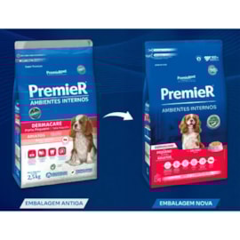 Ração Cães Premier Ambientes Internos Adulto Dermacare 12kg Porte Pequeno