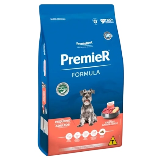 Ração Cães Premier Fórmula Adulto Raças Pequenas Carne e Batata Doce 15kg