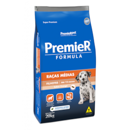 Racao Caes Premier Formula Raca Media Filh 20kg Frango