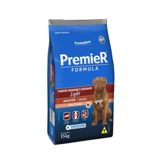 Ração Caes Premier Formula Raças Grande Adulto 15Kg Light