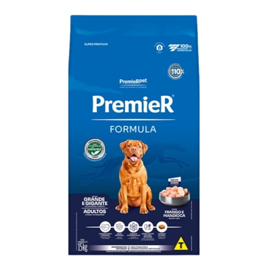 Ração Cães PremieR Fórmula Raças Grandes Adulto 15kg Frango