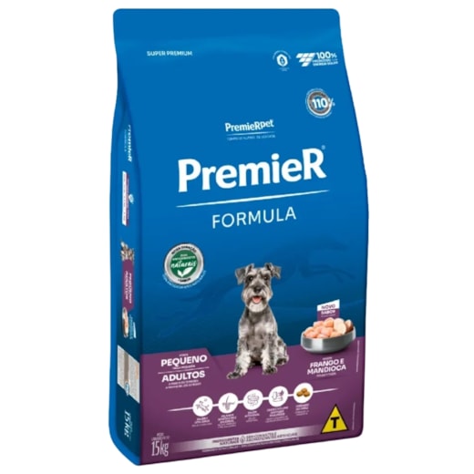 Ração Cães Premier Fórmula Raças Pequenas Adulto 15kg Frango