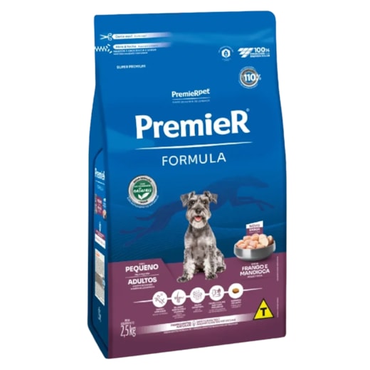 Ração Cães Premier Fórmula Raças Pequenas Adulto 2,5kg Frango