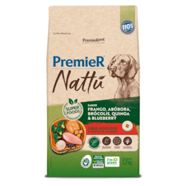 Ração Cães Premier Nattu Adulto Abóbora 12kg