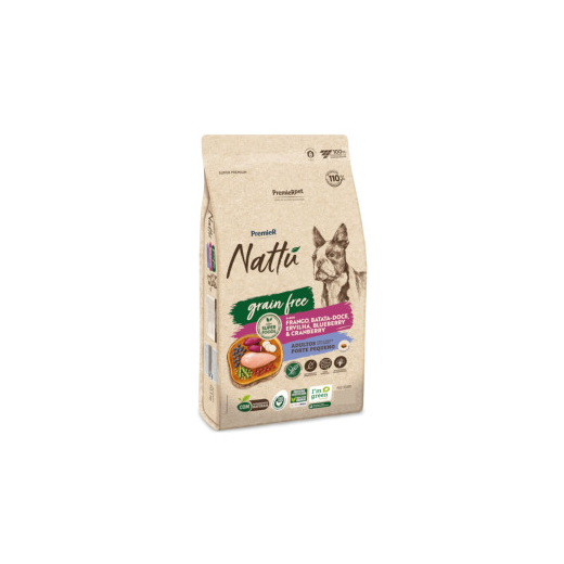 Ração Cães Premier Nattu Adulto Raça Pequena Grain Free 2,5kg