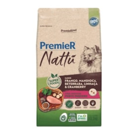 Racao Caes Premier Nattu Senior 10,1Kg Mandioca