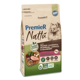 Ração Cães Premier Nattu Sênior 2,5kg Raças Pequenas