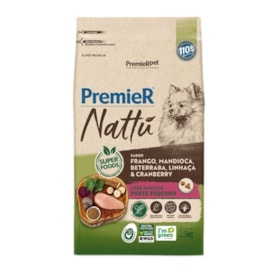 Ração Cães Premier Nattu Sênior 2,5kg Raças Pequenas