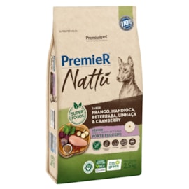 Ração Cães PremieR Nattu Sênior 2,5kg Raças Pequenas