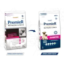 Ração Cães Premier Nutrição Clínica Diabetes 02kg Adulto Pequeno