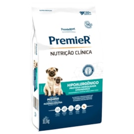 Ração Cães Premier Nutrição Clínica Hipoalergênica 10,1kg Raças Pequenas Mandioca