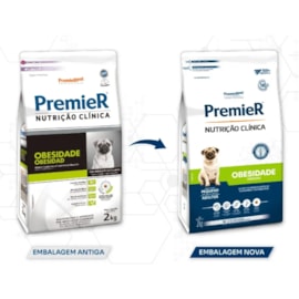 Ração Cães Premier Nutrição Clínica Obesidade 2kg Raças Pequenas