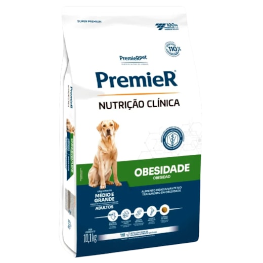 Ração Cães Premier Nutrição Clinica Obesidade Médio e Grande 10,1kg