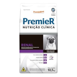 Ração Cães Premier Nutrição Clínica Renal 10,1kg Adulto Pequeno Porte