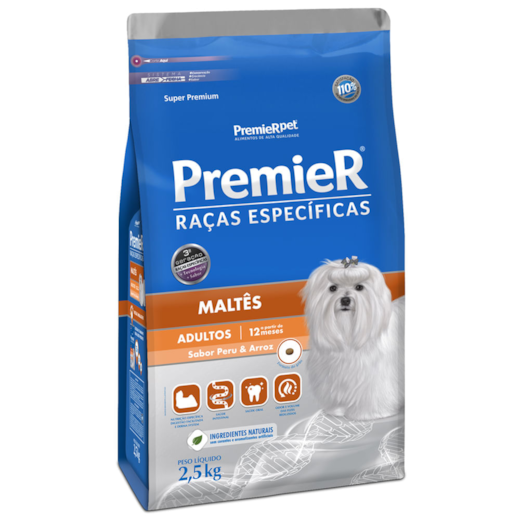 Racao Caes Premier Raca Especifica Ad Maltes 2,5Kg