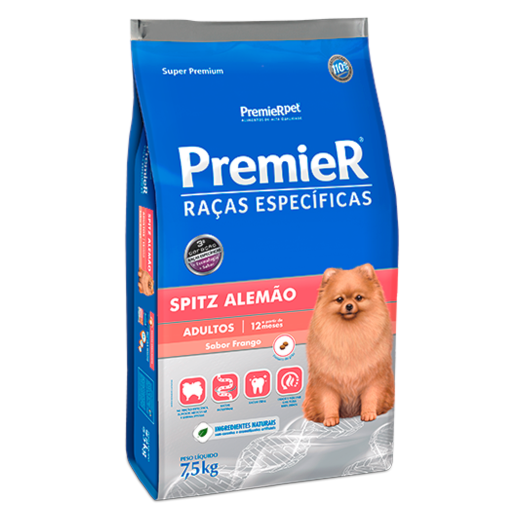 Racao Caes Premier Raca Especifica Ad Spitz Alemao 7,5Kg Frg