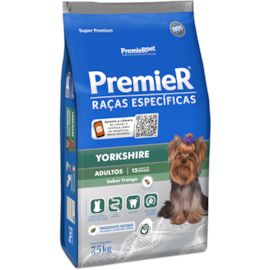 Ração Cães Premier Raça Especifica Adulto Yorkshire 7,5Kg Frango
