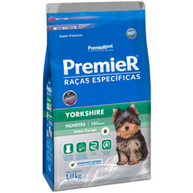 Ração Cães Premier Raça Especifica Filhote Yorkshire 01Kg Frango