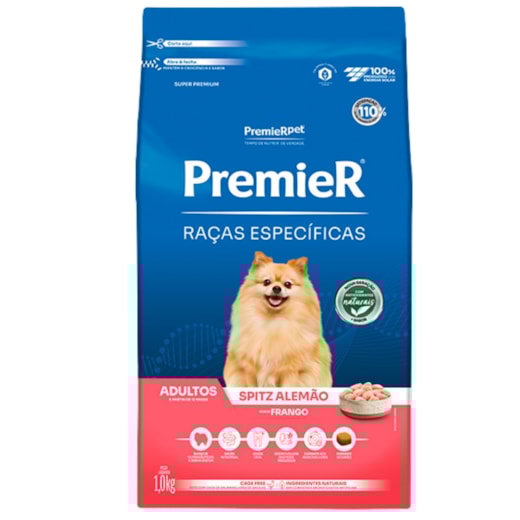 Ração Cães Premier Raças Especificas 1kg Adulto Spitz Alemão