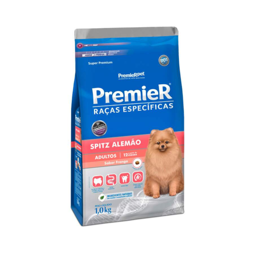 Ração Cães Premier Raças Especificas 1kg Adulto Spitz Alemão