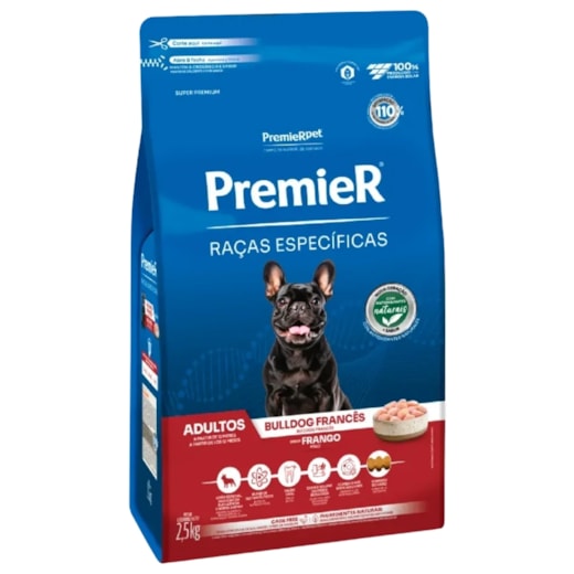 Ração Cães Premier Raças Especificas Adulto Bulldog 2,5kg Frango