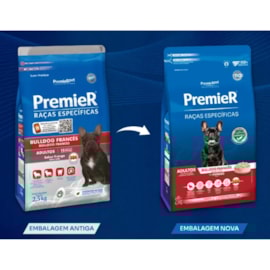 RACAO CAES PREMIER RACAS ESPECIFICAS ADULTO BULLDOG 2,5KG FRANGO