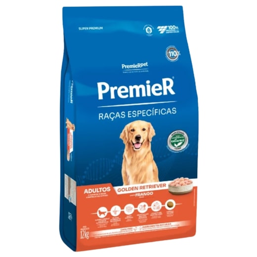 Ração Cães Premier Raças Especificas Adulto Golden Retriver 12kg
