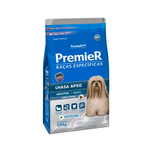 Ração Cães Premier Raças Específicas Adulto Lhasa 01Kg