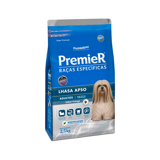 Ração Cães Premier Raças Específicas Adulto Lhasa 2,5Kg