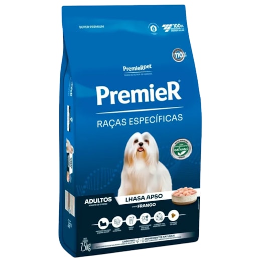 Ração Cães Premier Raças Especificas Adulto Lhasa 7,5kg