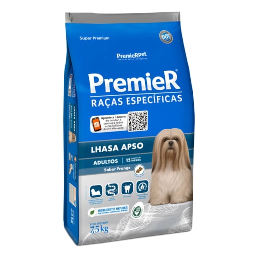 Ração Cães PremieR Raças Especificas Adulto Lhasa 7,5kg
