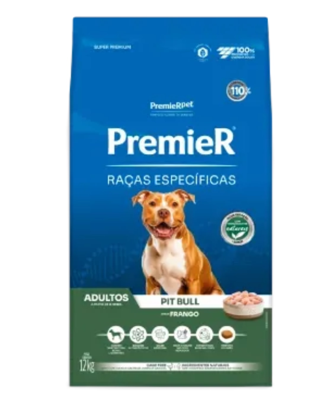Ração Cães PremieR Raças Especificas Adulto Pitbull 12kg - Avipec