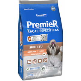 Ração Cães Premier Raças Específicas Adulto Shih-Tzu 7,5Kg Salmão