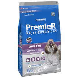 Ração Cães Premier Raças Especificas Adulto Shitzu 01Kg Frango