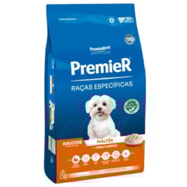 Ração Cães Premier Raças Especificas Adultos Maltês 7,5k