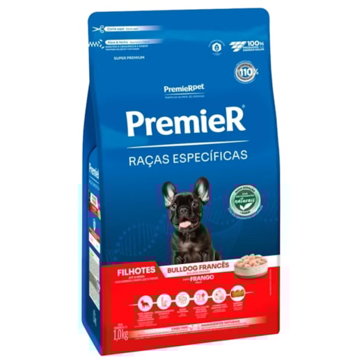 RACAO CAES PREMIER RACAS ESPECIFICAS FILHOTES BULLDOG 01KG FRANGO