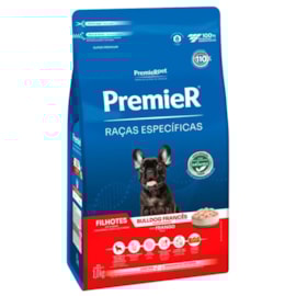 Ração Cães Premier Raças Especificas Filhotes Bulldog 1kg Frango