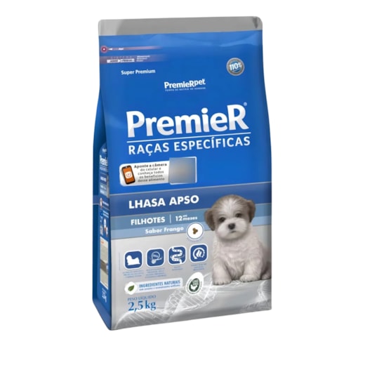 Ração Cães PremieR Raças Especificas Filhotes Lhasa 2,5kg