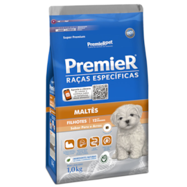Ração Cães Premier Raças Especificas Filhotes Maltes 1kg