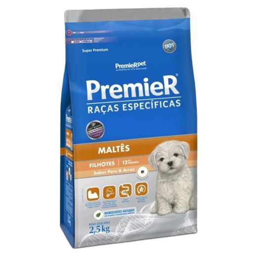 Ração Cães PremieR Raças Especificas Filhotes Maltes 2,5kg