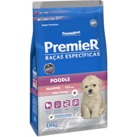 Ração Cães Premier Raças Especificas Filhotes Poodle 1kg