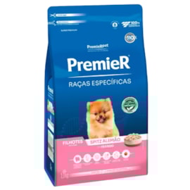 Ração Cães Premier Raças Especificas Filhotes Spitz Alemão 1kg