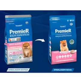 RACAO CAES PREMIER RACAS ESPECIFICAS FILHOTES SPITZ ALEMAO 2,5KG FRANGO