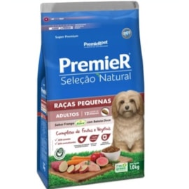 Ração Cães Premier Seleção Natural Adulto Pequenas 01Kg Batata Doce